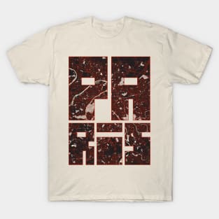 Paris, France City Map Typography - Vector T-Shirt